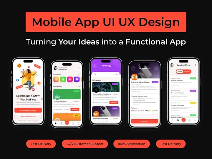 Cover image for do a professional mobile app UI UX design in figma