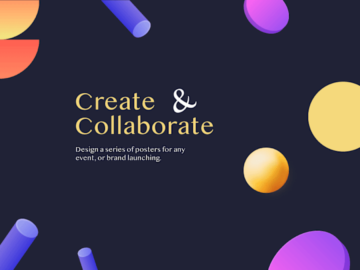 Cover image for Design a series of posters for any event, or brand launching.
