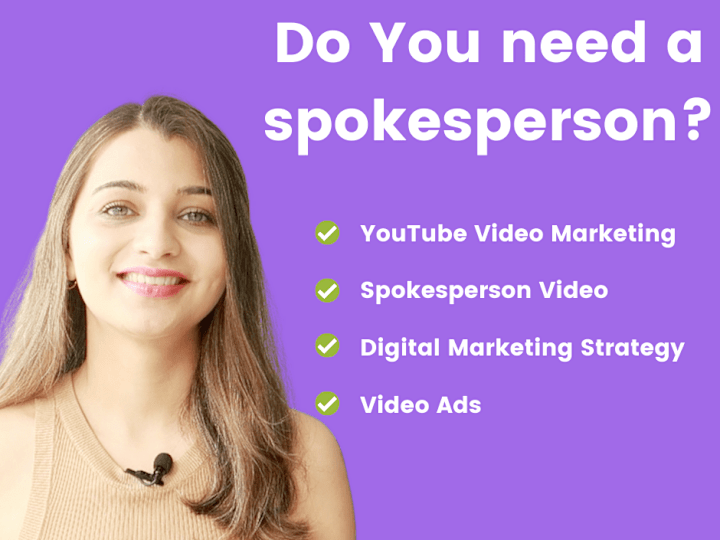 Cover image for You will get a professional Spokesperson video