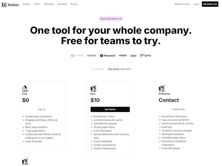 Cover image for Notion Landing page