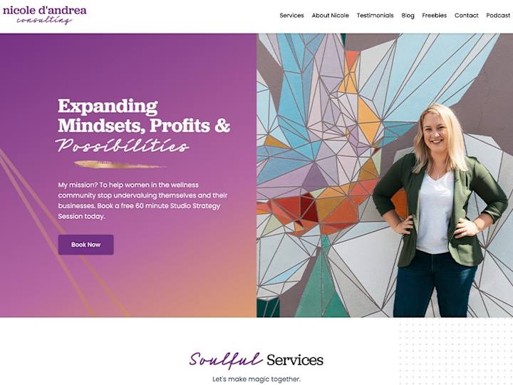 Cover image for Nicole D'Andrea Consulting Website