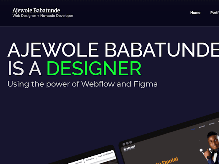 Cover image for BABTUNDE PORTFOLIO WEBISTE 