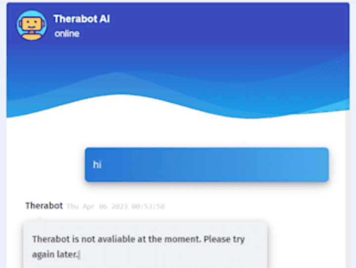 Cover image for Therabot, AI Therapy Chatbot