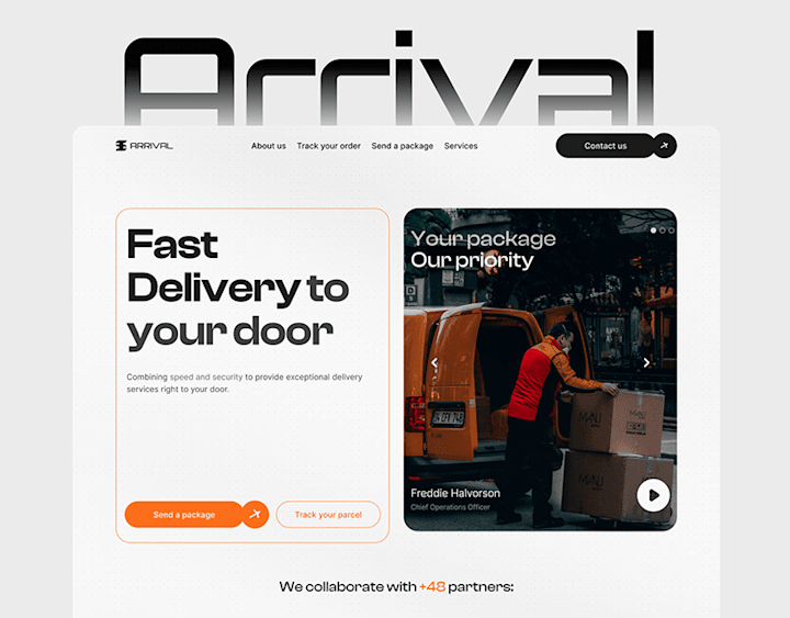 Cover image for Arrival - Landing Page Design in Figma