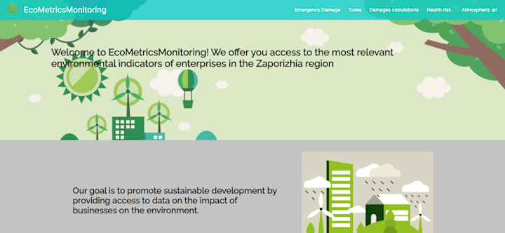 Cover image for Website for Processing Indicators of Air Emissions