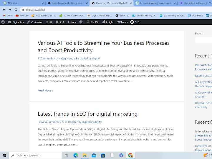 Cover image for Blog posts for a website