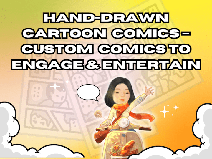 Cover image for Custom Hand-Drawn Cartoon Comics for Social Media