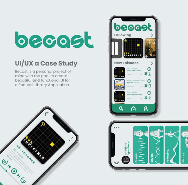 Cover image for Becast, a UI/UX Case Study