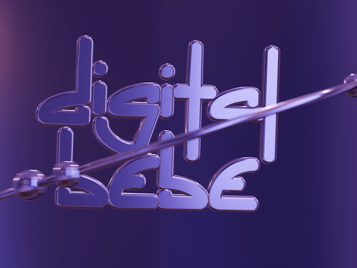 Cover image for "Digital Bebe" 3d Logo Animation