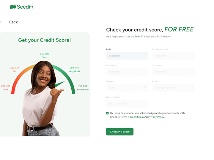 Cover image for SeedFi | Credit Score