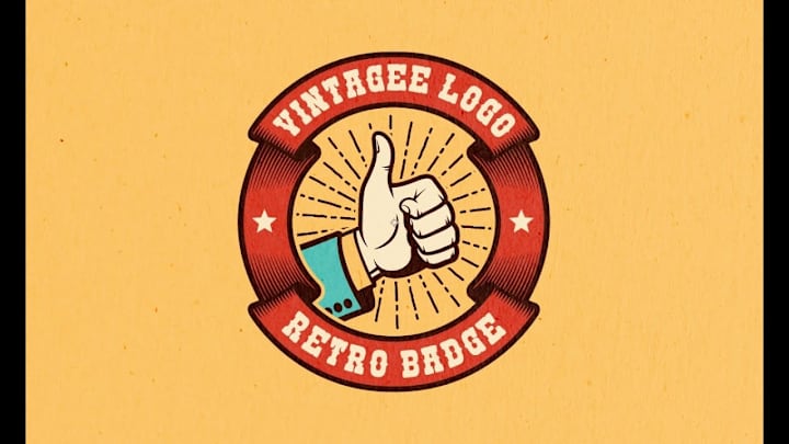 Cover image for Retro style logos and badges for different projects