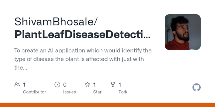 Cover image for ShivamBhosale/PlantLeafDiseaseDetection