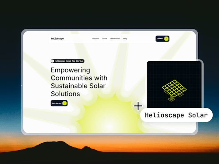 Cover image for Framer Website - Helioscape Solar