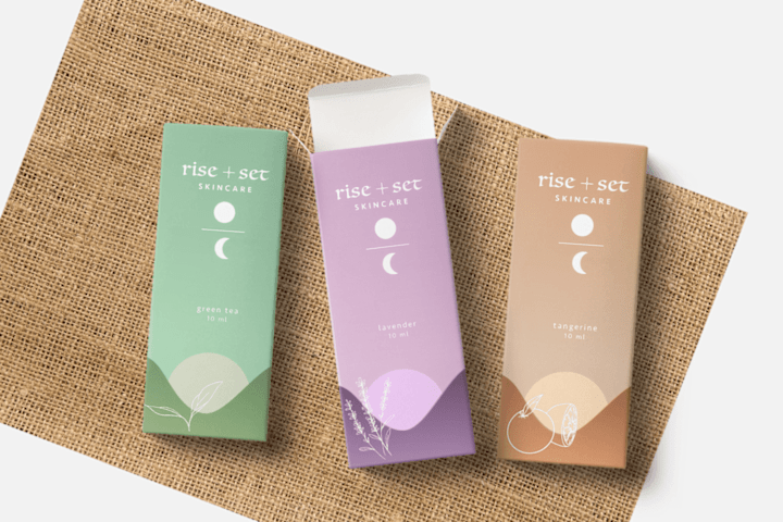 Cover image for Brand Identity for Rise + Set Skincare