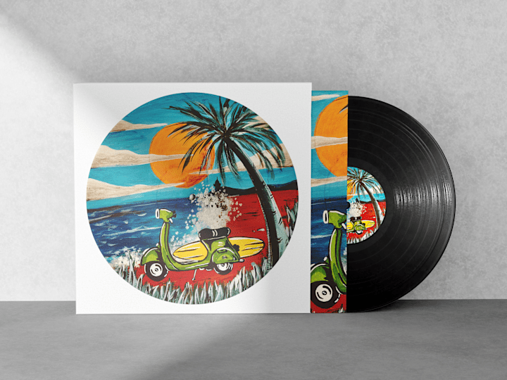 Cover image for Painted Vinyl Records - Illustrations and Packaging :: Behance