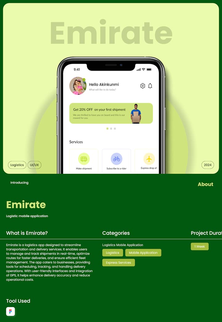 Cover image for Emirate Logistic App