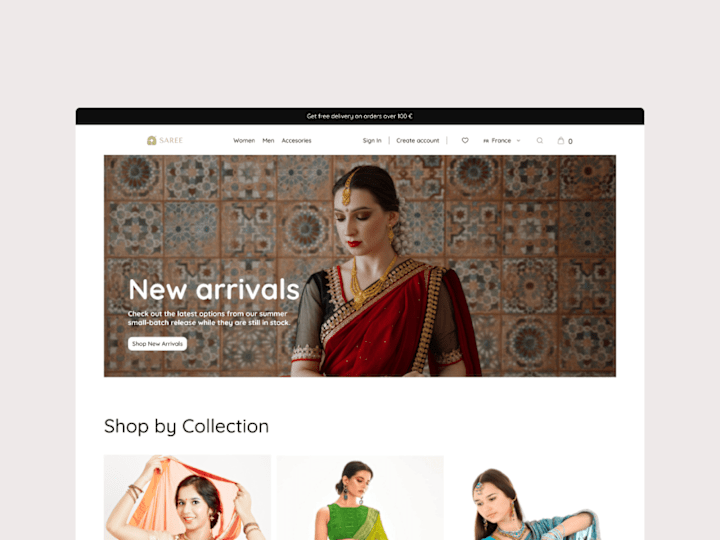 Cover image for Traditional Sari E-Commerce