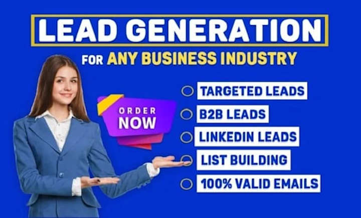 Cover image for I will do b2b lead generation, prospect list, linkedin, and ema…