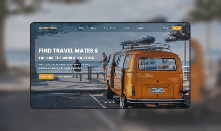 Cover image for Travel Buddy Website- UI Exploration