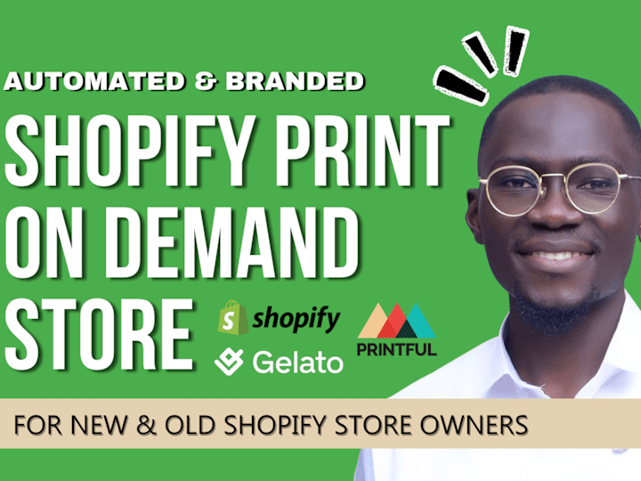 Cover image for Print on demand shopify store design & development