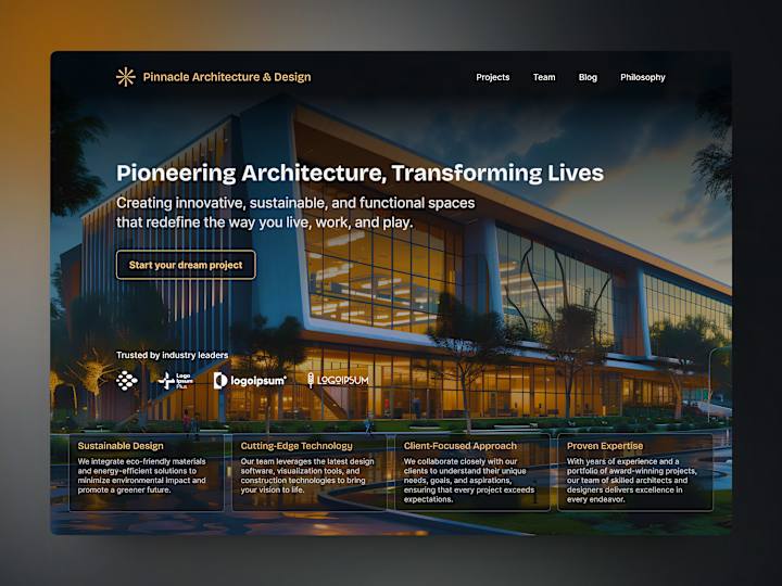 Cover image for Architectural company website