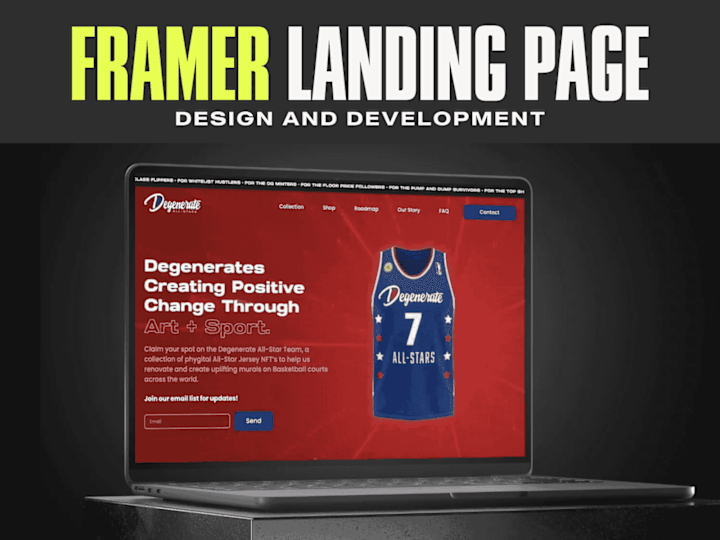 Cover image for Framer Landing Page Design & Development