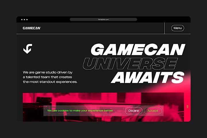 Cover image for Gamecan — Web Design :: Behance