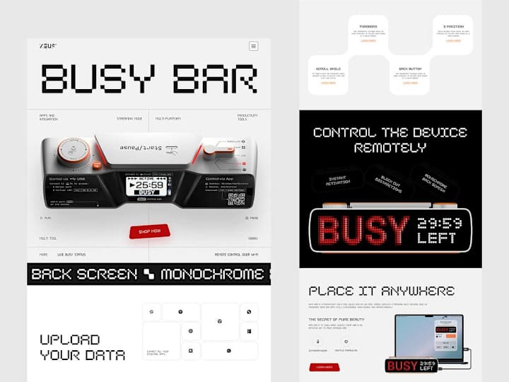 Cover image for Busy Bar Website Redesign Concept