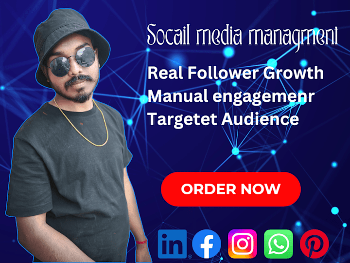 Cover image for I'll social media marketer to promote grow and engage followers