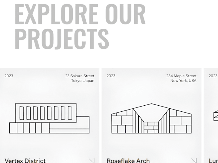 Cover image for Architecture Studio | UI Design + WIX Development + Animation