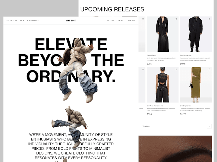 Cover image for The Edit - Fashion Brand Landing Page