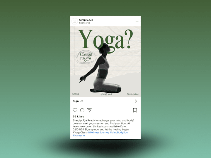Cover image for Find Your Flow: Yoga Session Promo Design