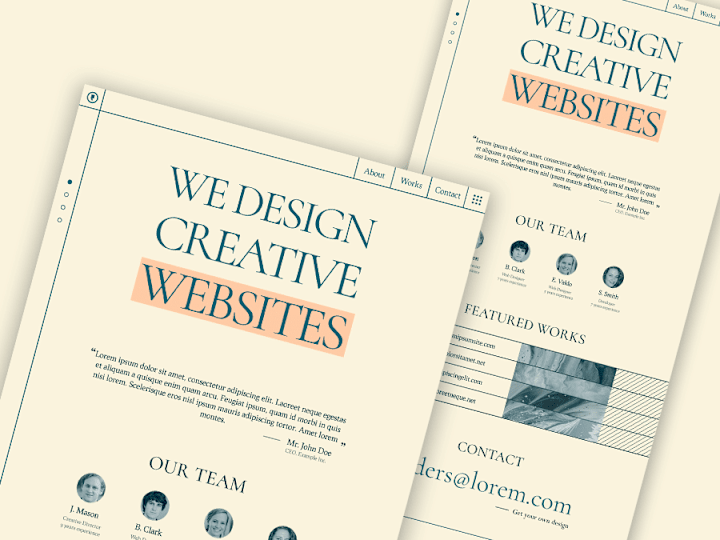 Cover image for Website for a Design Agency