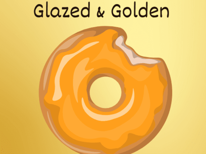 Cover image for Glazed & Golden- donut copy (spec work)