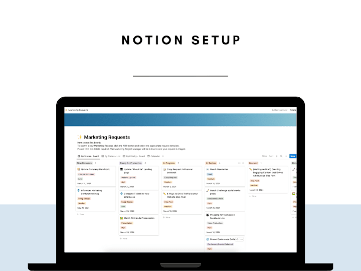 Cover image for Streamlining Project Management with Notion