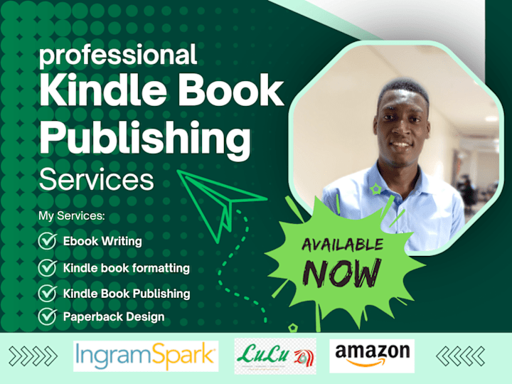 Cover image for Kindle & KDP Book Writing, Formatting, and Publishing Services