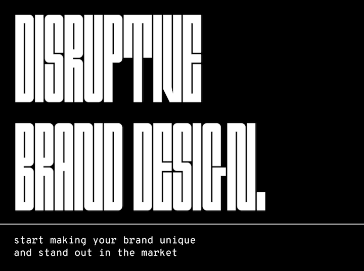 Cover image for DISRUPTIVE BRAND DESIGN