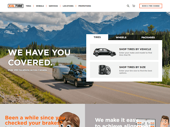 Cover image for KalTire-Ecommerce Website