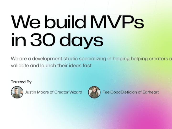 Cover image for 30 MVP Development