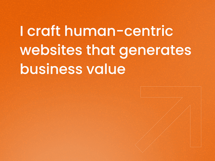 Cover image for I craft human-centric website that generates business value