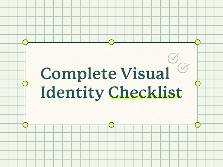 Cover image for The complete checklist to create your brand's visual identity