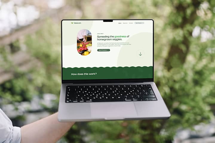 Cover image for Madurai Gardens — Landing Page Concept