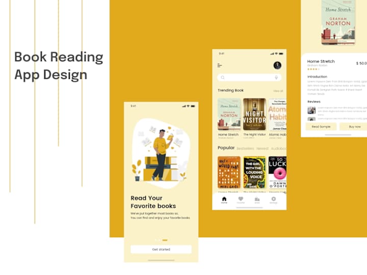 Cover image for Book Reading App Design