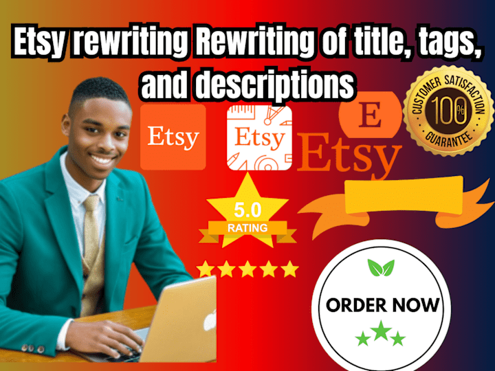 Cover image for I will do etsy rewritting tags and description to boost sales