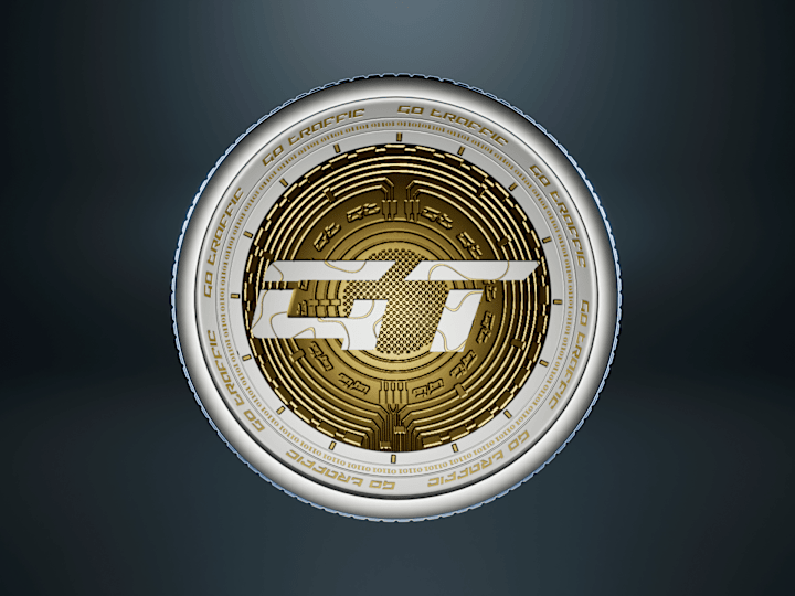 Cover image for 3D for crypto  company "Go Traffic"