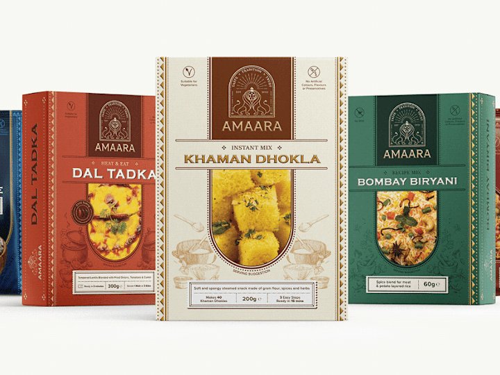 Cover image for Amaara, UK-based FMCG Brand | Brand Identity & Package Design