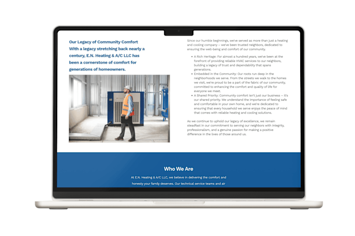 Cover image for HubSpot CMS Website Design for E.N Heating and Cooling