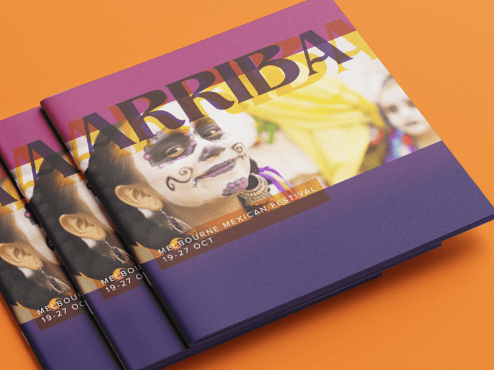 Cover image for ARRIBA Melbourne Mexican Festival Publication Design