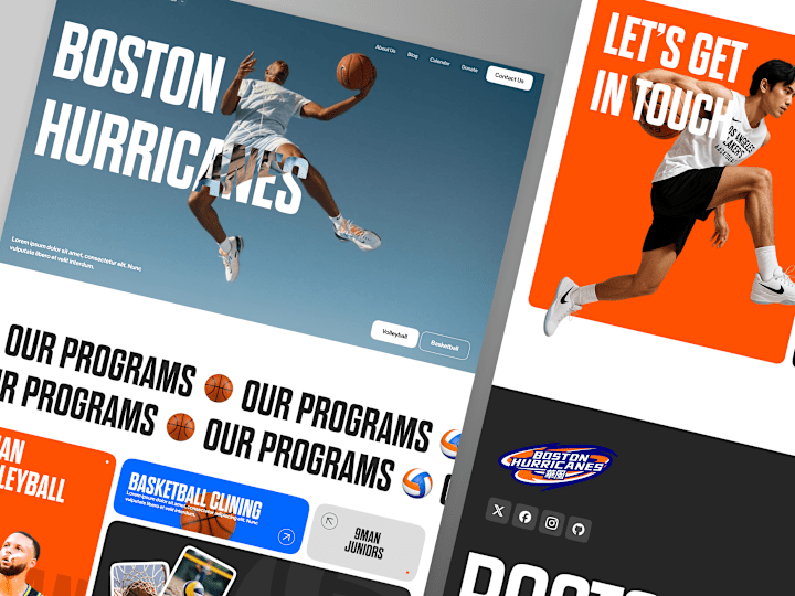Cover image for Boston Hurricanes Sports Website | Framer Design & Development