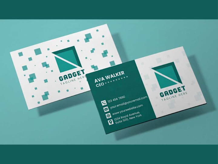 Cover image for Tech Theme Business Card Design 